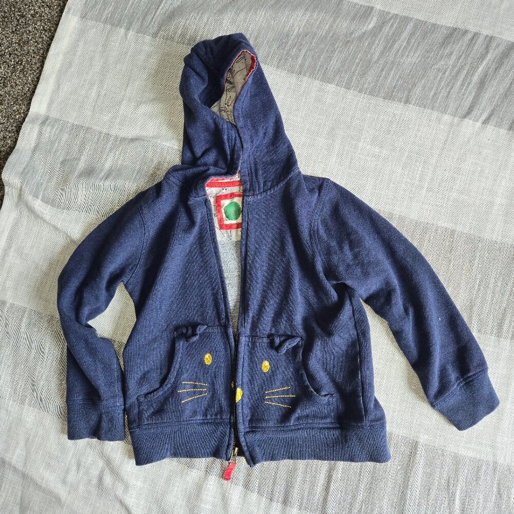 Cat zip up sweatshirt